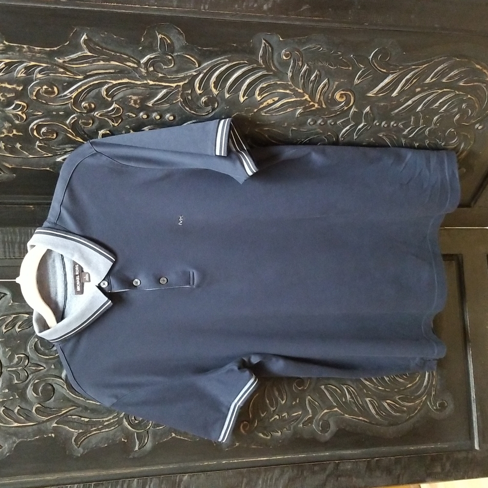 Michael Kors Greenwich Cotton Polo Shirt in Large